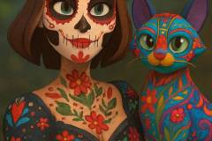 Titulo: Fium Brisaveloz y el susurro del alebrije 🐈‍⬛